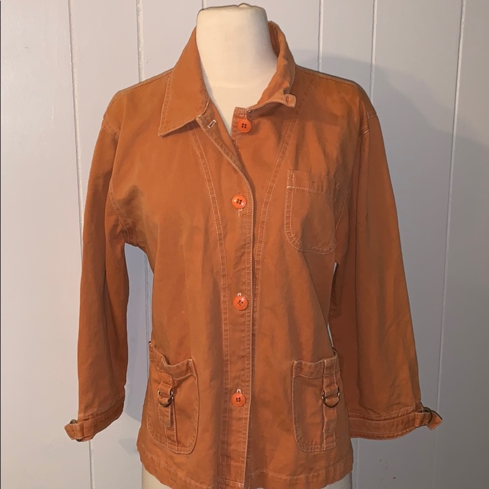 True Grit Stonewashed Twill Cargo Jacket